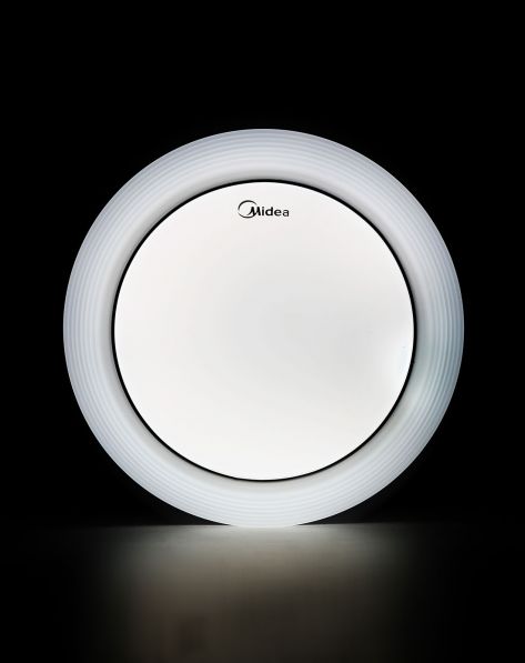 美的Midea照明設(shè)備專場三基色護(hù)眼吸頂小燈22W環(huán)影銀邊 含光源-唯品會